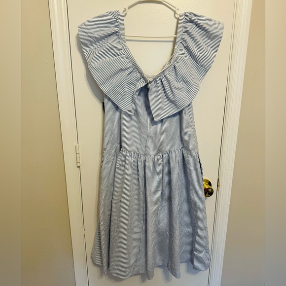 Ralph Lauren Striped Flared Dress Size 16 - Picture 2 of 14